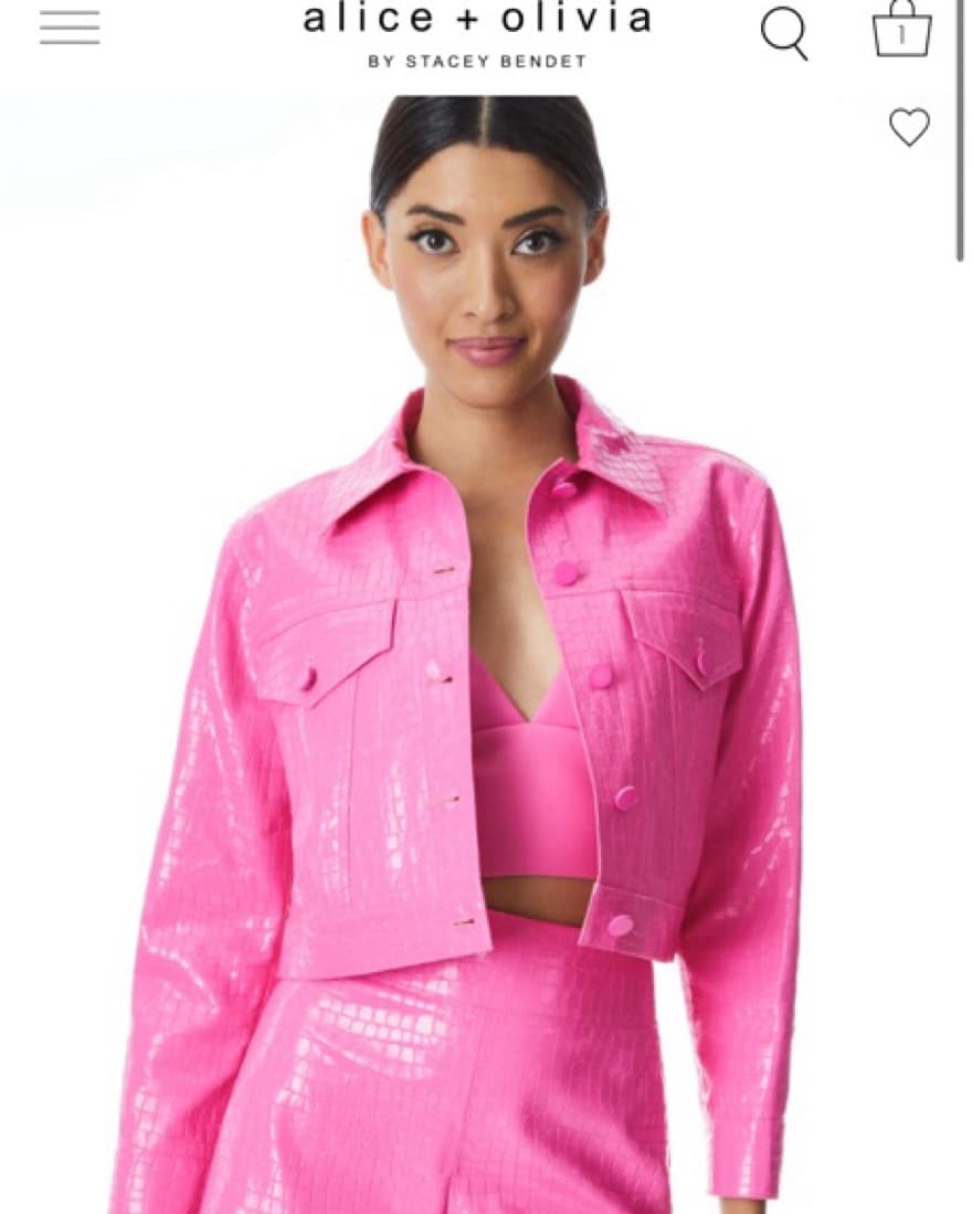 Alice And Olivia Pink Jacket - Image 1