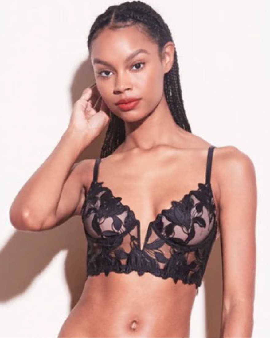 Lily Embroidery Longline Demi Bra - Image 2