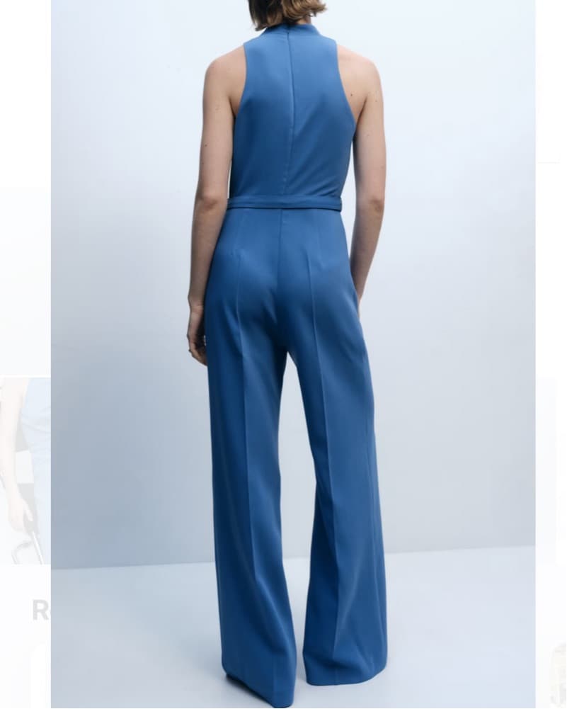 Mango Blue Jumpsuit - Image 3