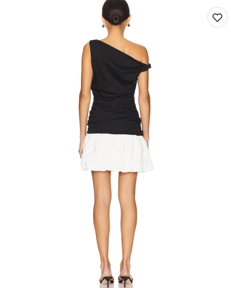 Line & Dot Wesley Mixed Media Mini Dress - Image 4
