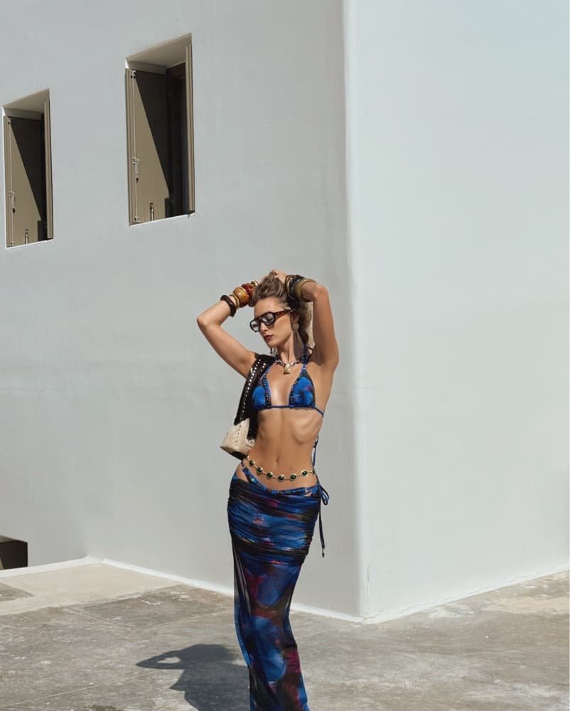 Lounge Midnight Tropics Bikini/Skirt Set - Image 2