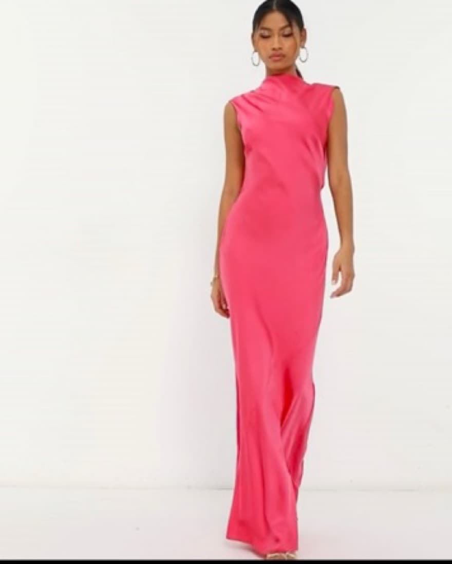 Pink Floor Length Dress - Image 4