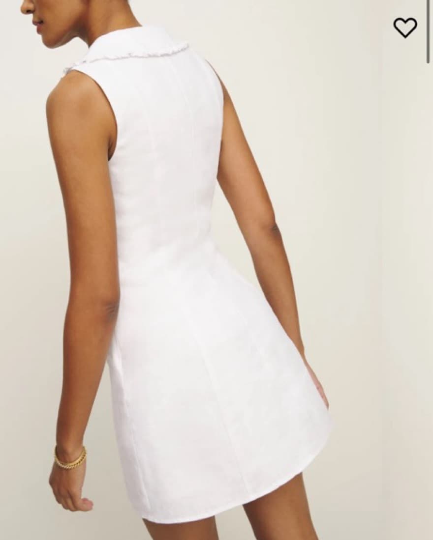 White Linen dress - Image 2