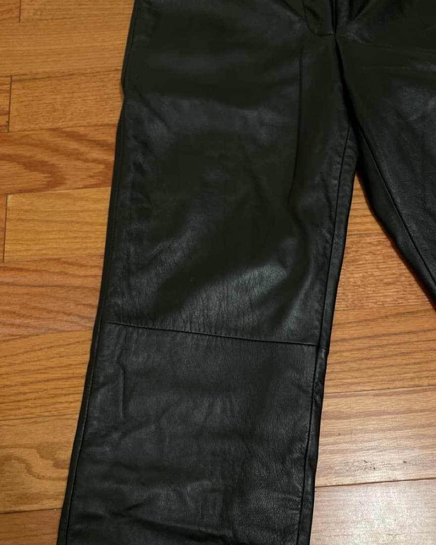 Vintage Leather Mixit Moto Panel Pants - Image 4