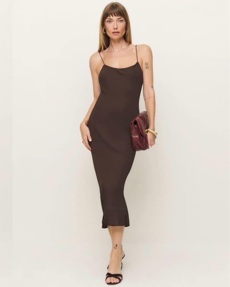 Reformation Brown Dress - Image 3