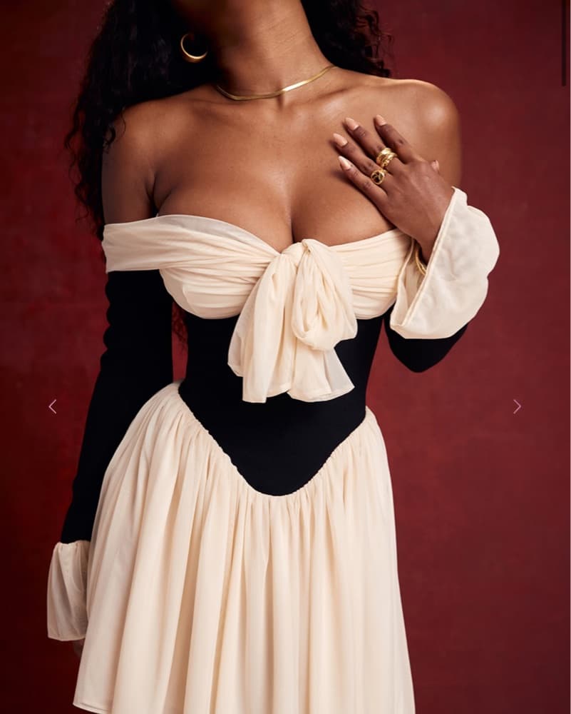 House Of CB Alana Off Shoulder Dress - Image 2