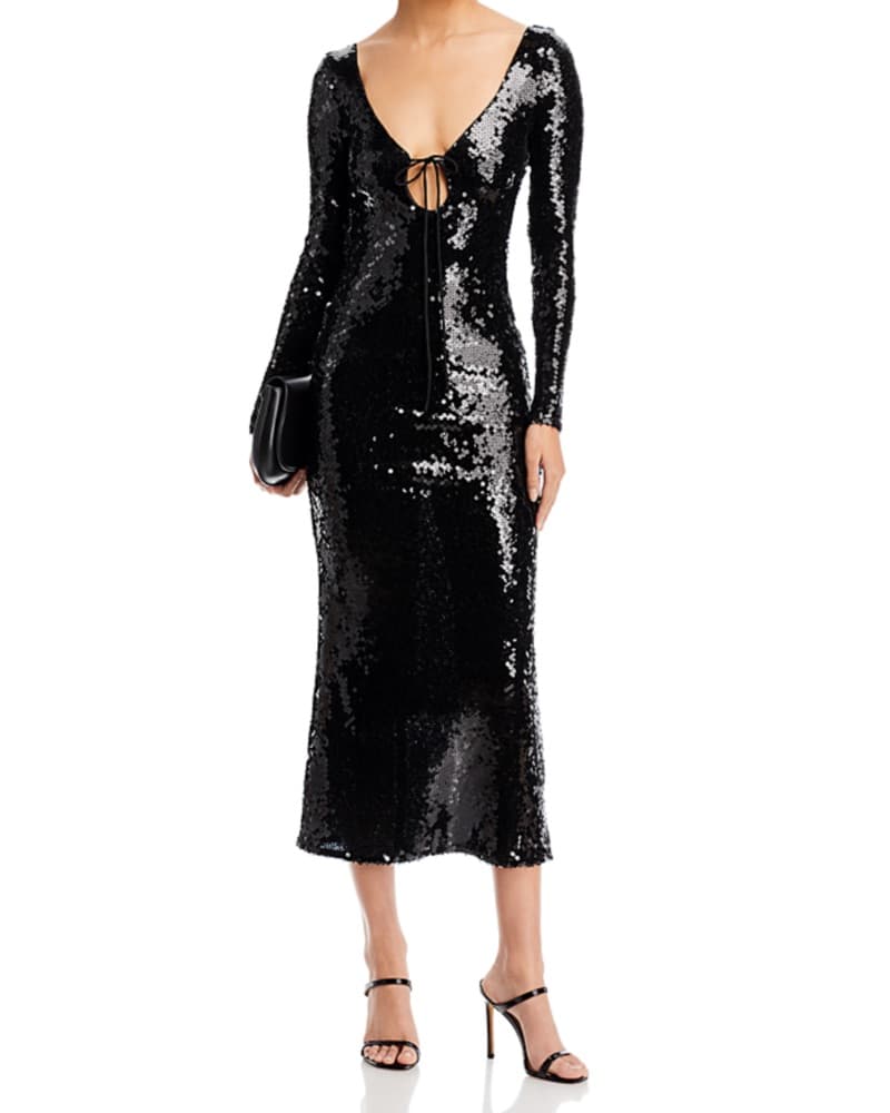 Shimmering Sequin Midi Dress - Image 1