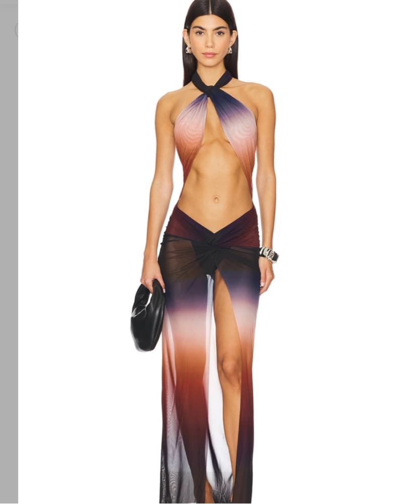 Knotted Halterneck Maxi  - Image 1