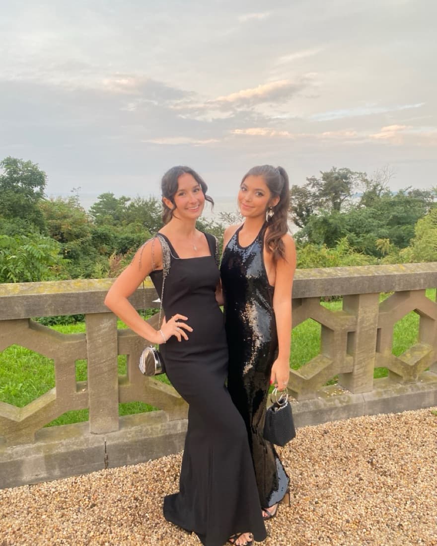 Black Formal Dress With Beading - Image 1
