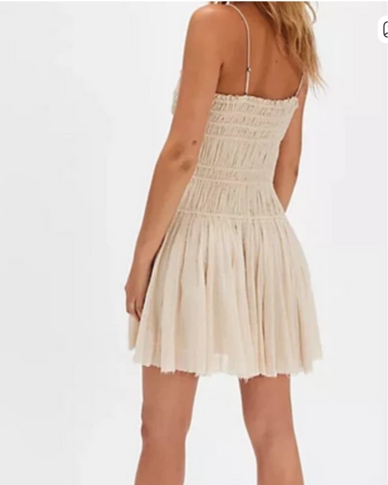 Free People Lace-Trimmed Tiered Dress - Image 2