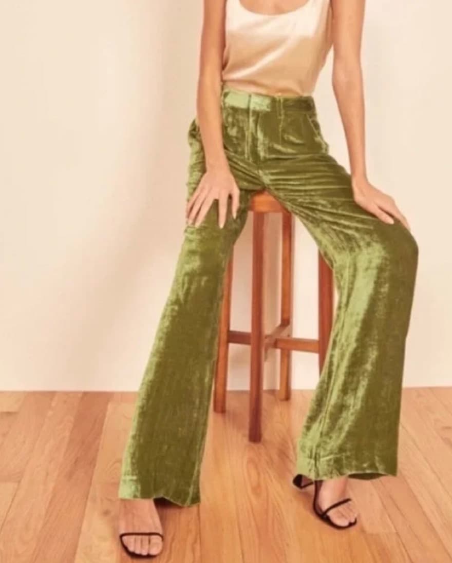 Reformation Wes Velvet Pants  - Image 1