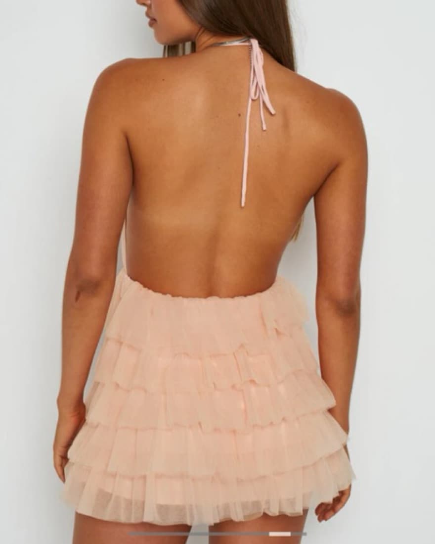 Beginning Boutique Ruffle Mini Dress - Image 4