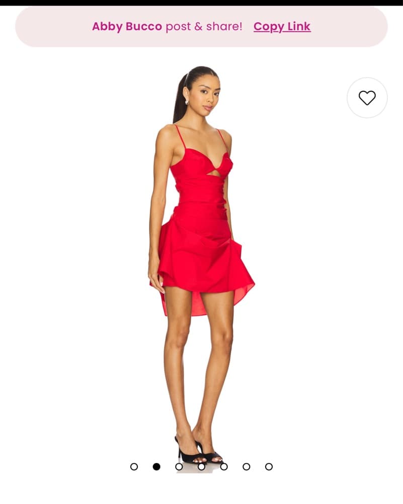 The Jadis Mini Dress in Red NBD - Image 2