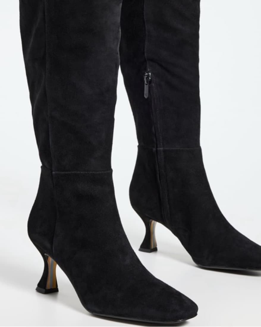 Black Suede Boots  - Image 1