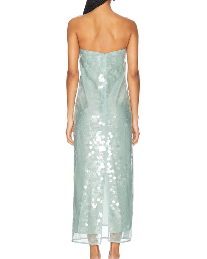 Staud Blue Casey Sequin Dress - Image 5