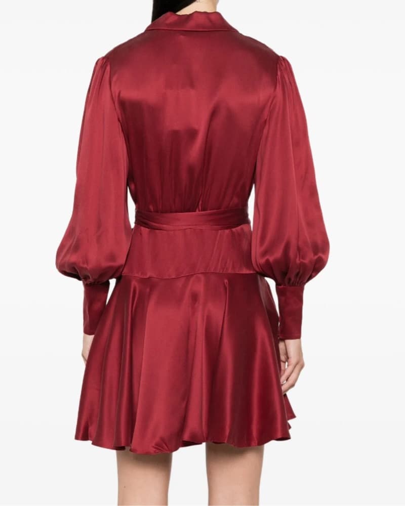 Zimmermann Silk Wrap Mini Dress - Image 2
