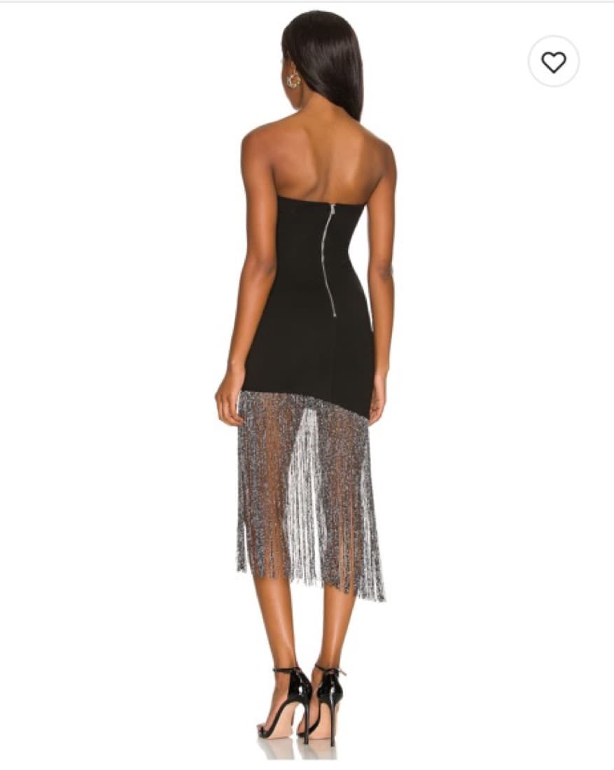 Revolve Strapless Black Formal Dress - Image 3