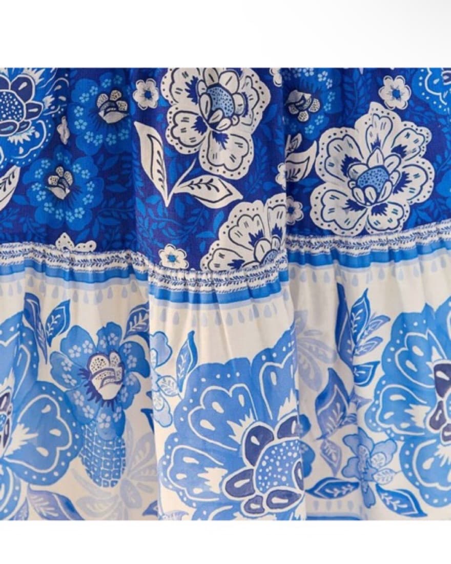 Farm Rio Floral Poplin Midi Dress  - Image 5