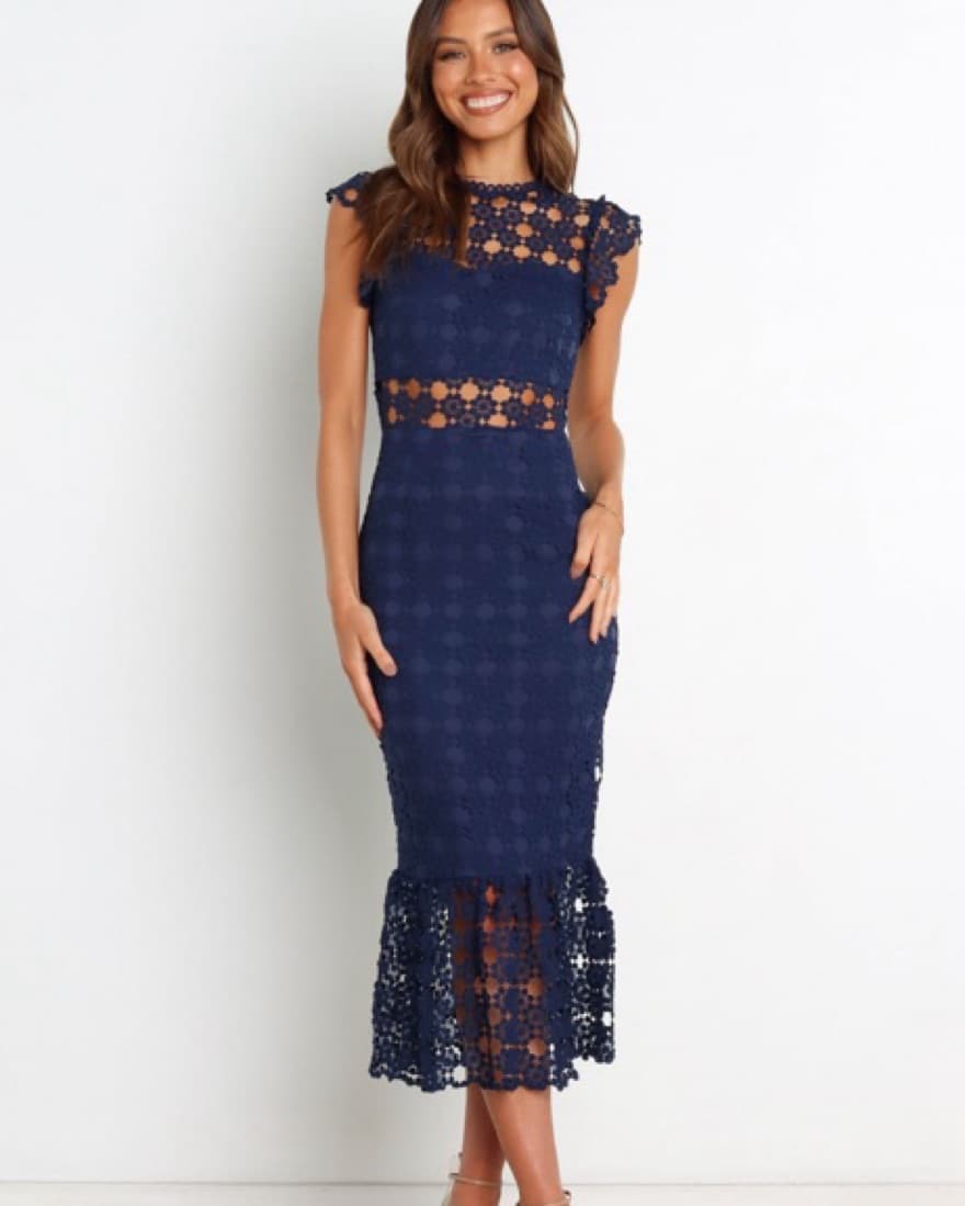 Petal & Pup Navy Lauren Dress - Image 1
