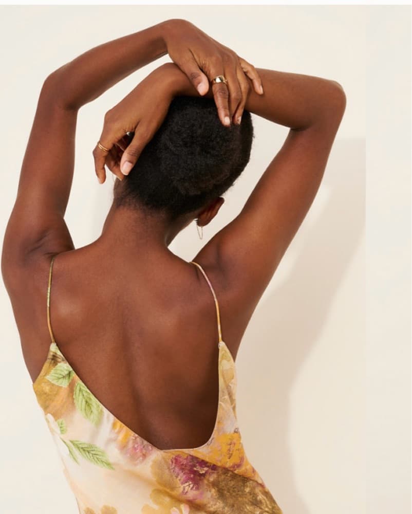 Floral Satin Slip Dress - Image 2