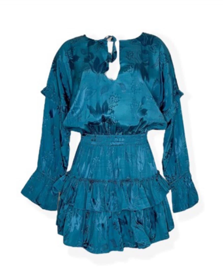 Misa Los Angeles Dress Size XS Blue Teal - Image 1
