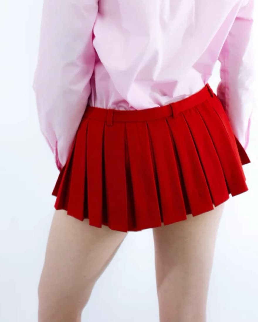 Franc Skort In Red  - Image 2