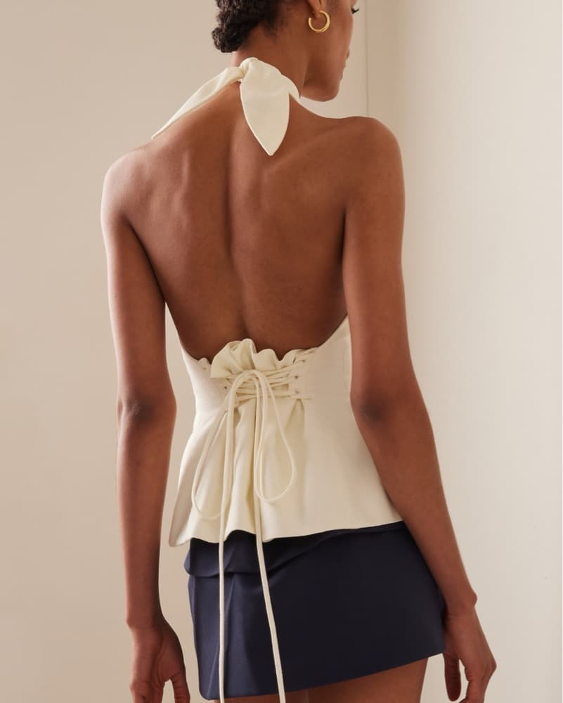 Tae Park Sculpted Halter Top - Image 2