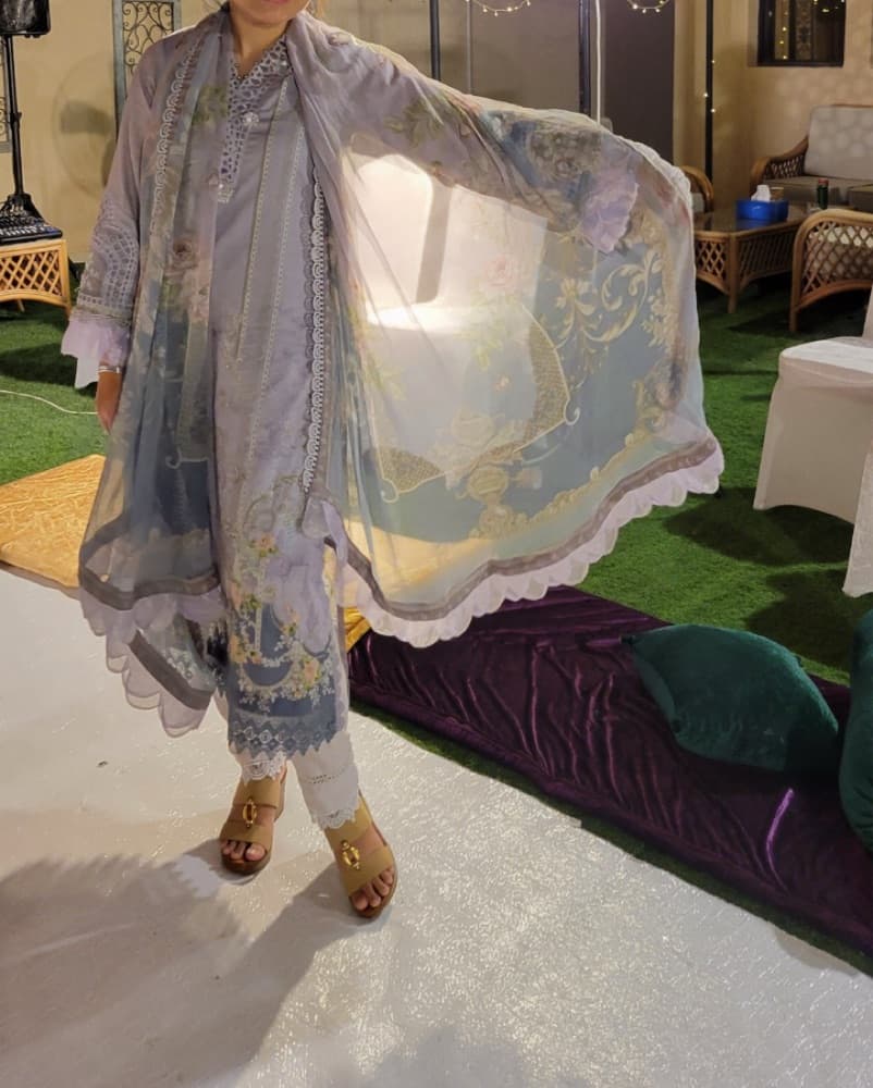Stunning Lilac Purple Salwar Kameez  - Image 1