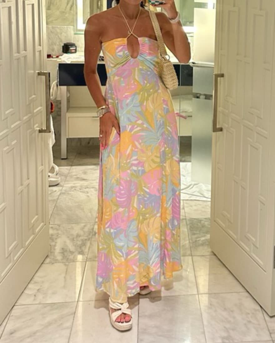 Maxi Floral Pastel Dress - Image 2
