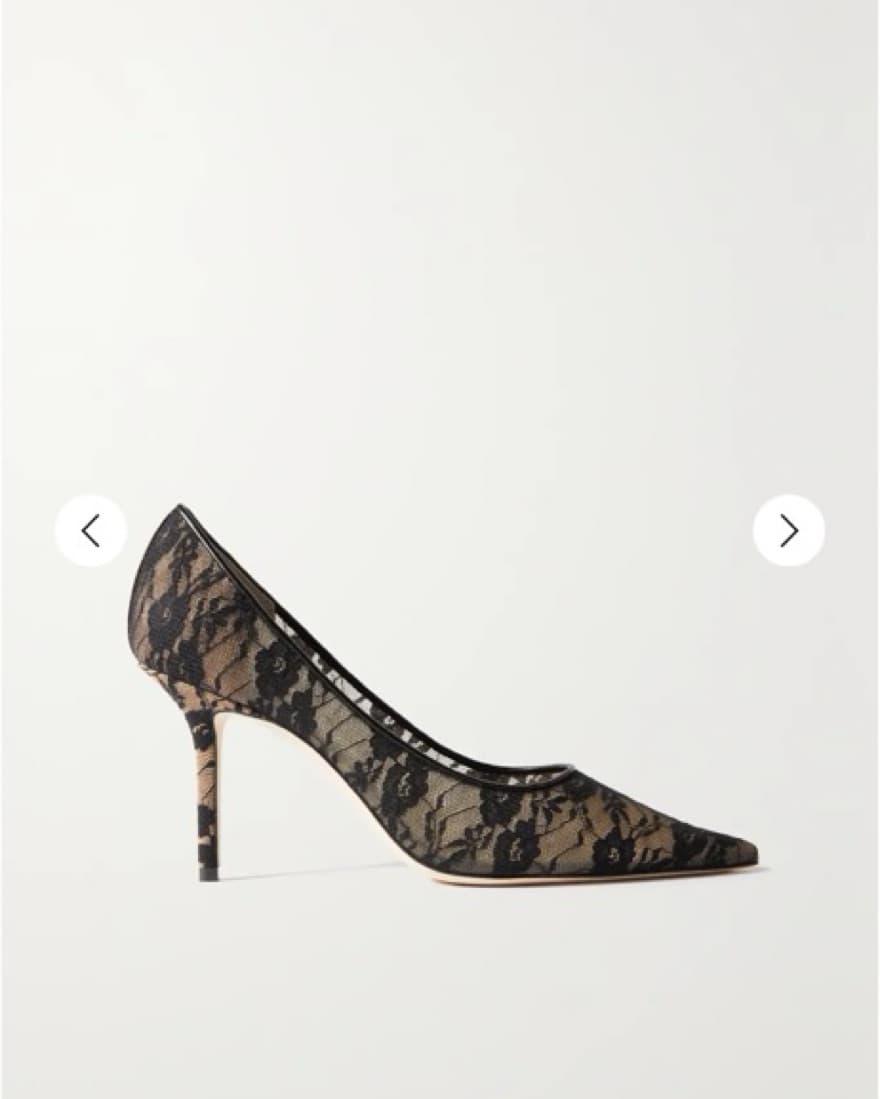 Jimmy Choo Lace Pumps - Image 1