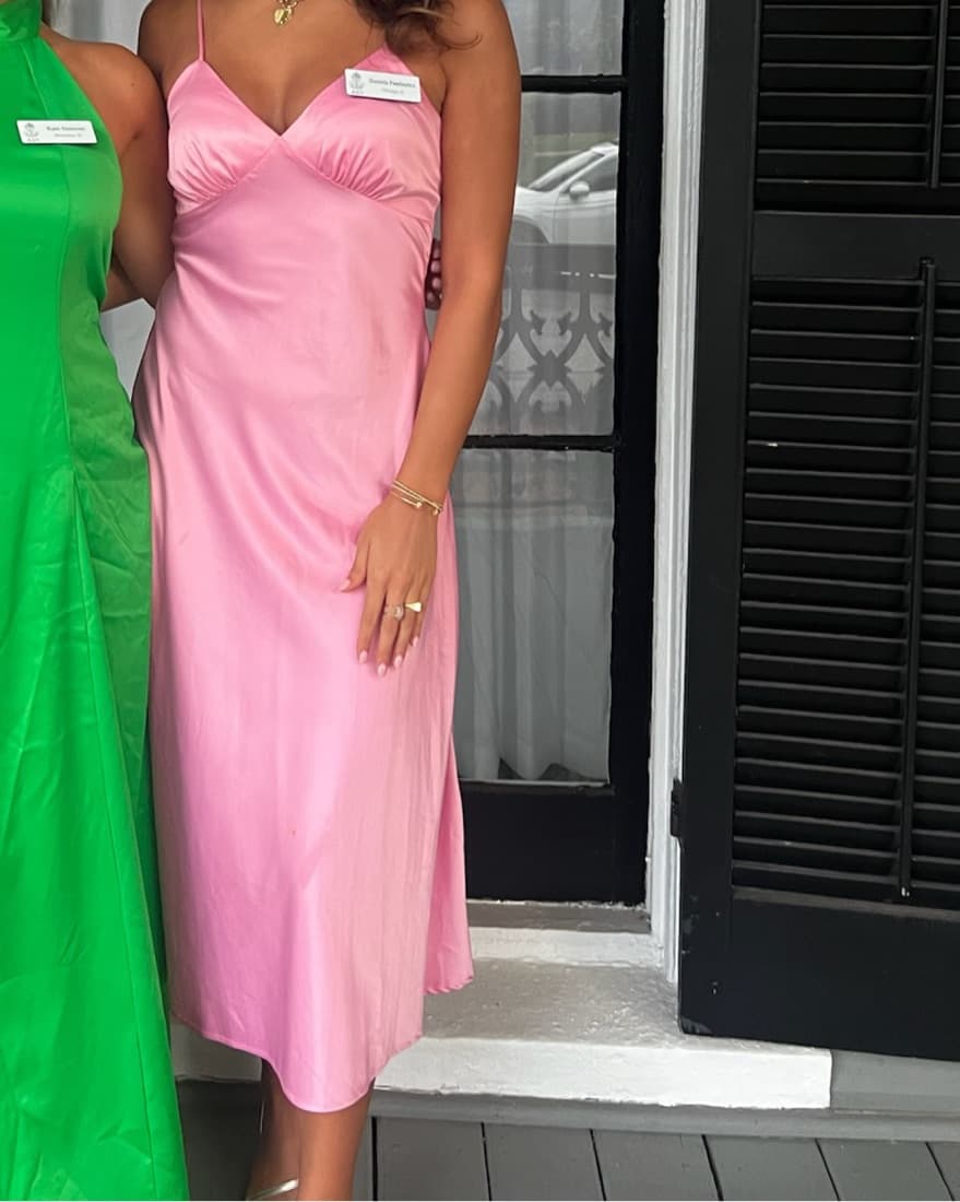 Pink Silk Maxi - Image 2