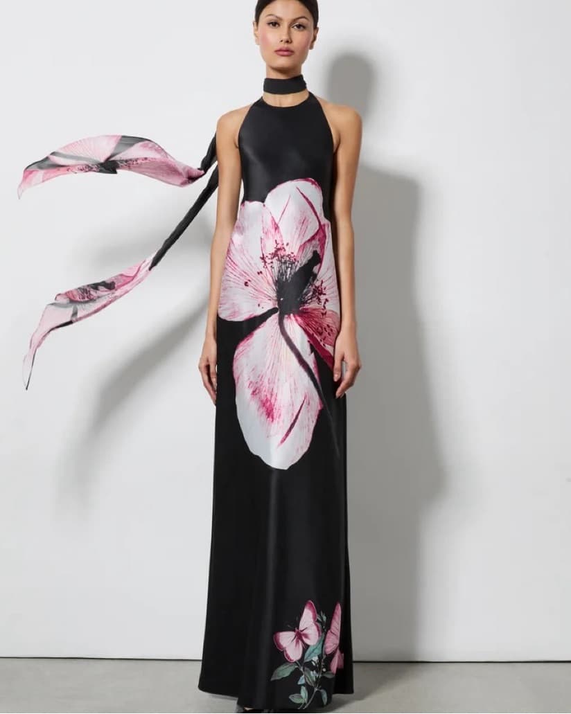 Alice + Olivia Montana Tie Back Gown - Image 1