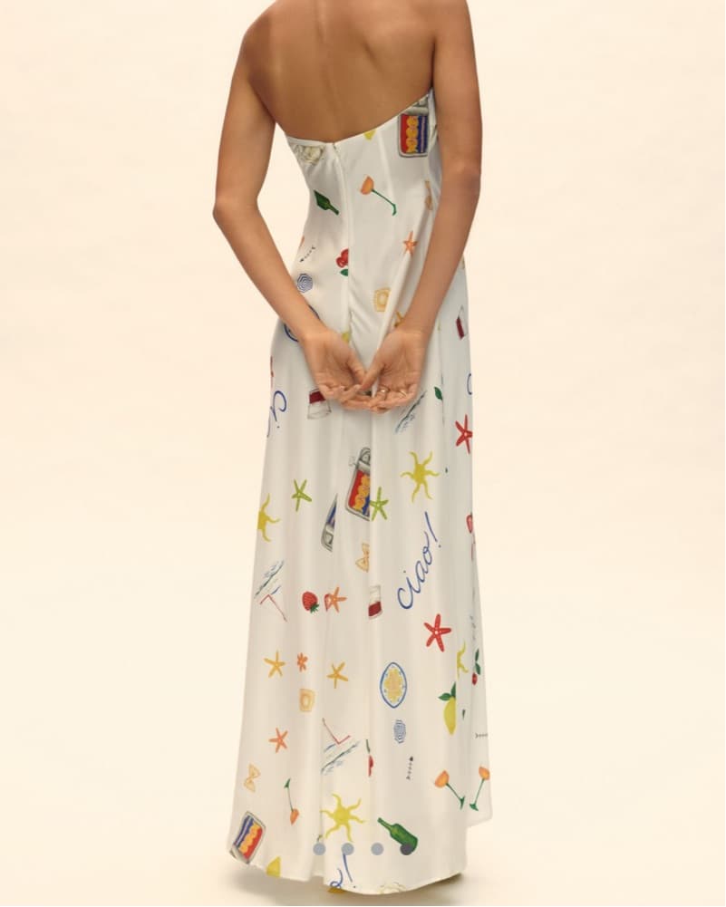 For Love And Lemons Carla Strapless Maxi - Image 2
