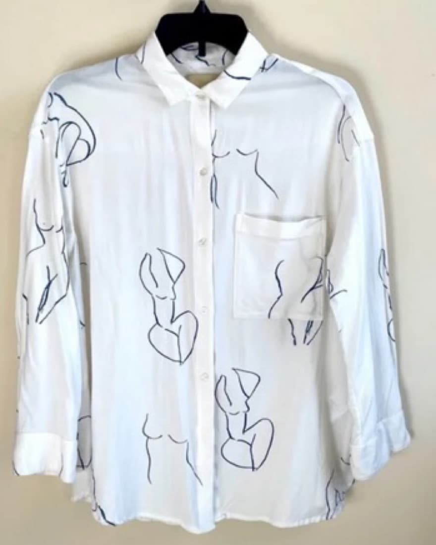 Paloma Wool Nude Figure Button Down - Image 6
