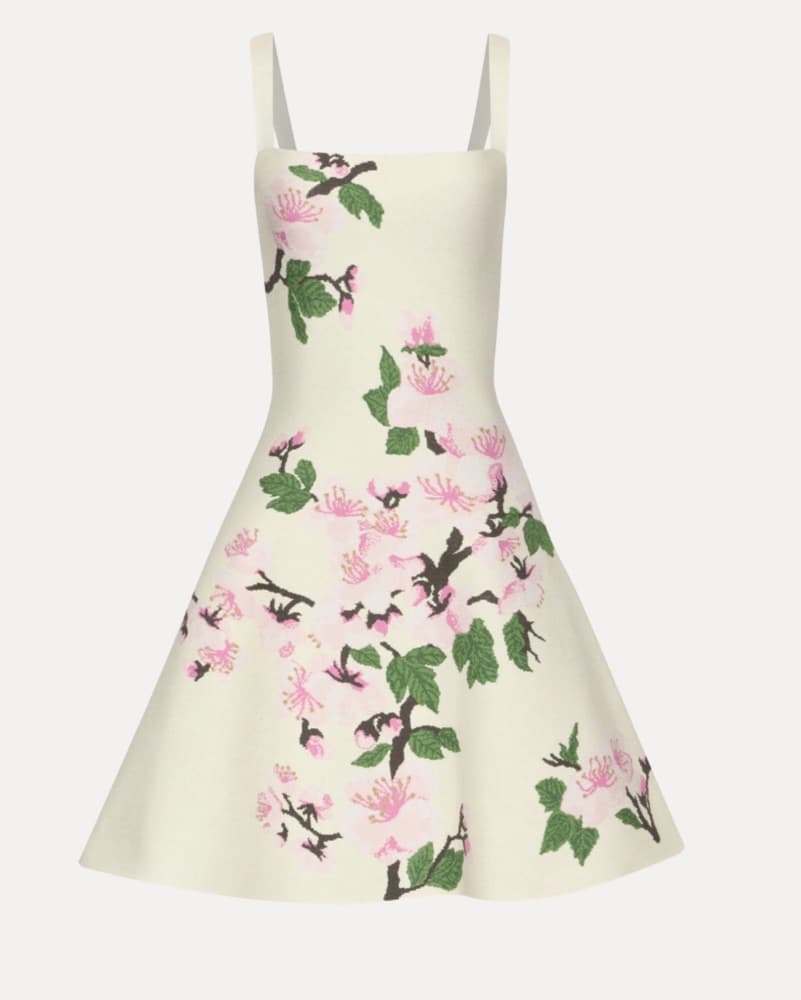 Oscar de la Renta Cherry Blossom Knit - Image 2