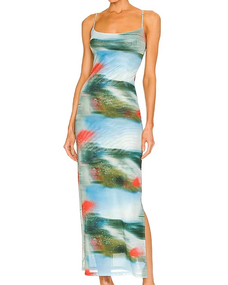Multicolor Thais Midi Dress - Image 1