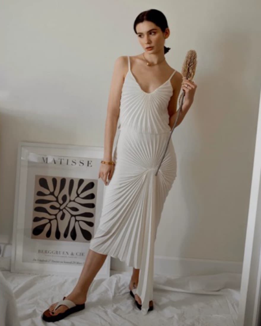 Georgia Hardinge pleated dazed dress  - Image 4