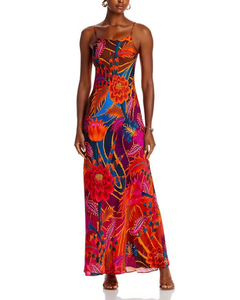 Farm Rio Floral Slip Dress - Image 1