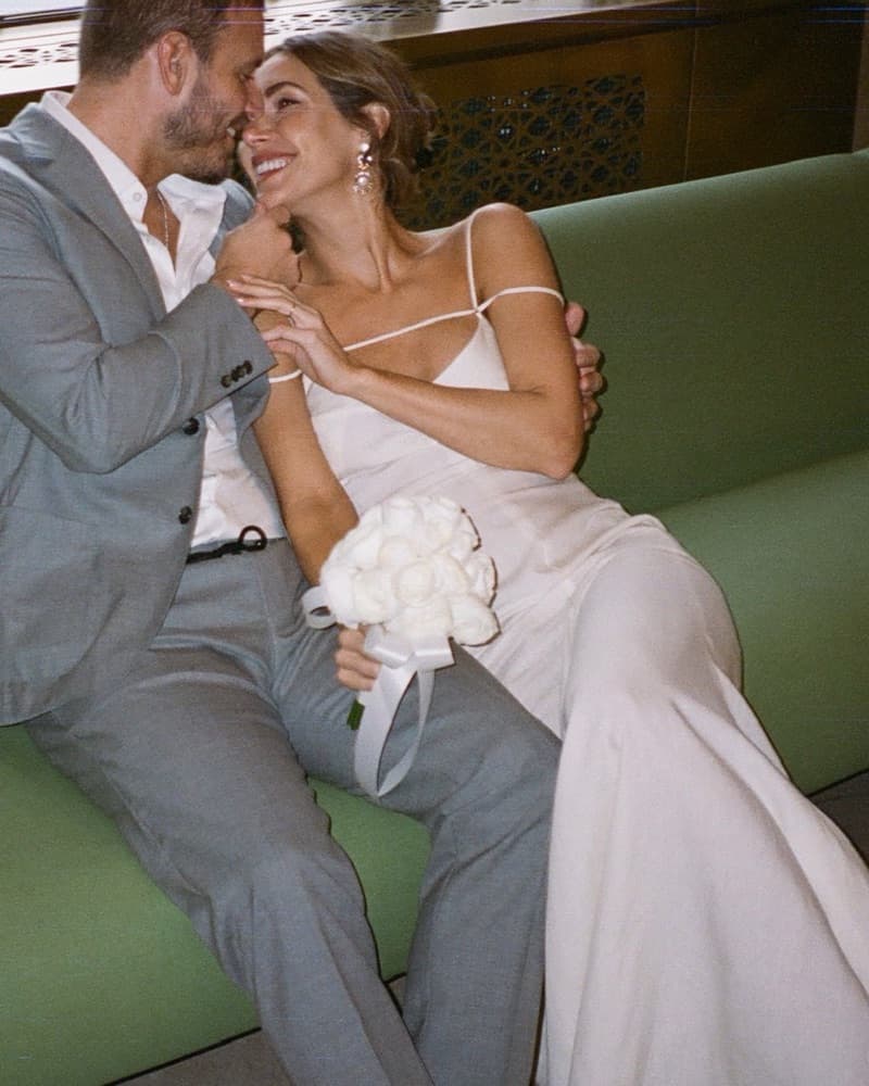 Long White Dress (bridal) - Image 2