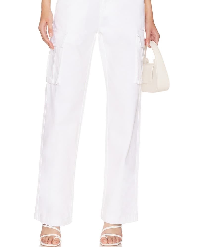 Revolve Chic White Cargo Pants - Image 4