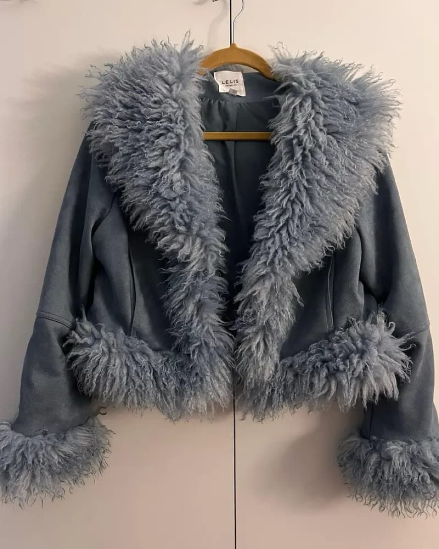 Blue Fur Jacket  - Image 3