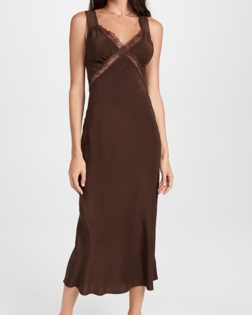Brown Reformation Provence Dress - Image 1
