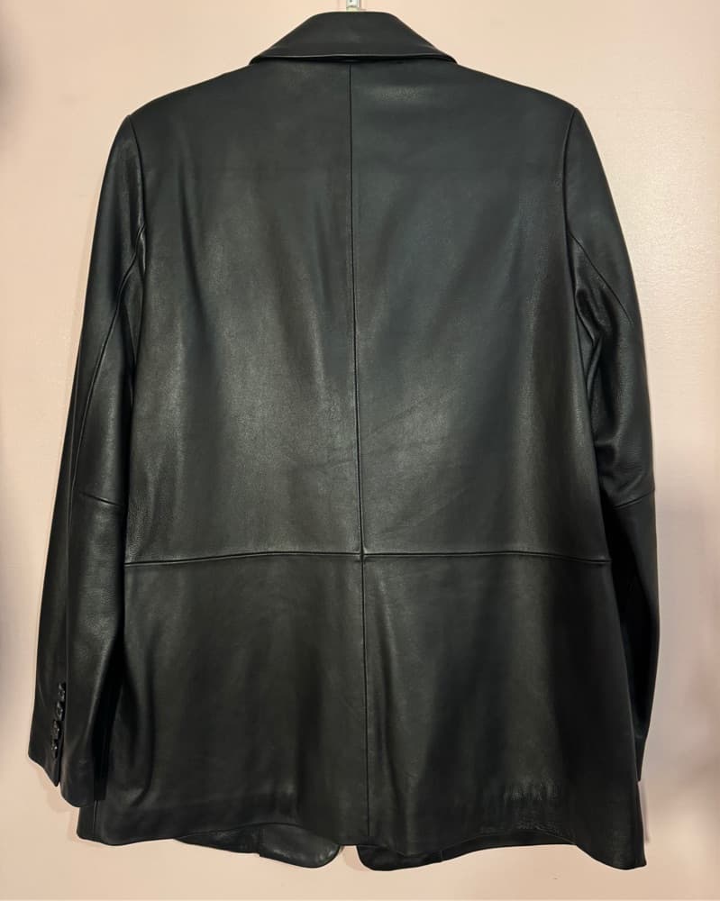 Michael Kors Oversized Leather Blazer - Image 5
