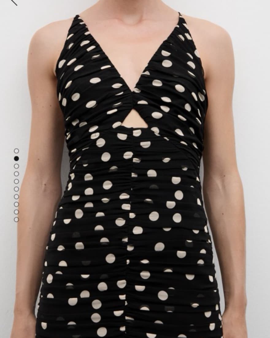 Polka Dot Formal Dress - Image 3