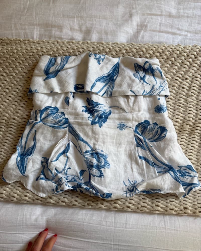 Reformation Daria Linen Top - Image 3
