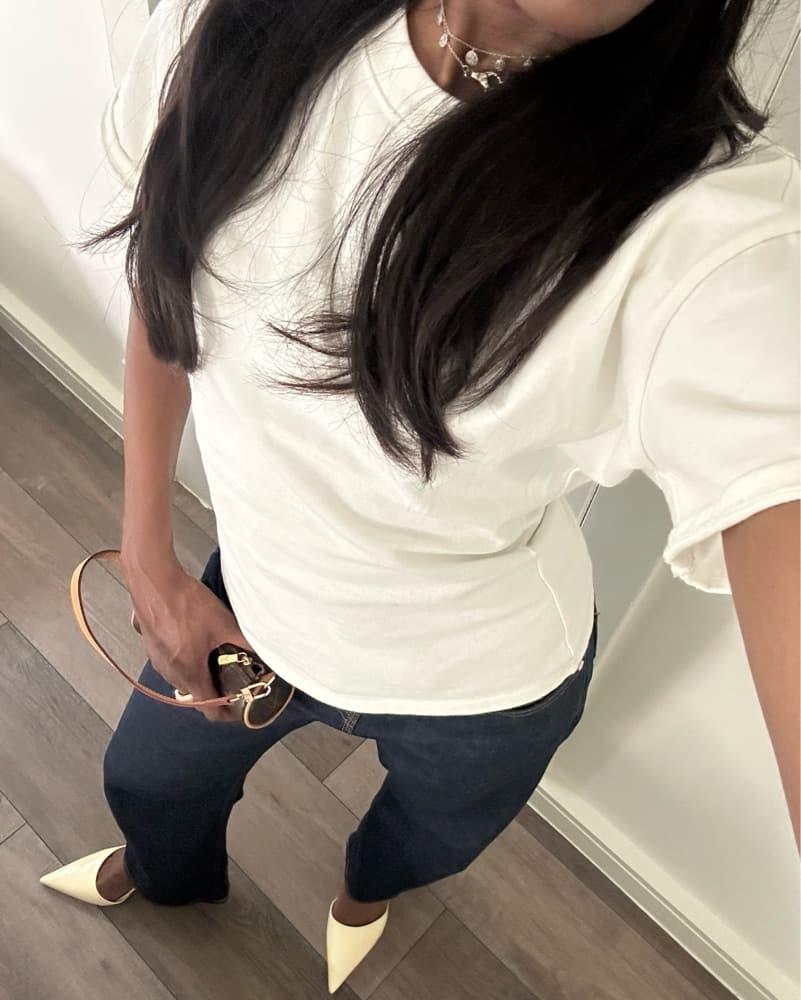 EB denim Eero White Tee - Image 4