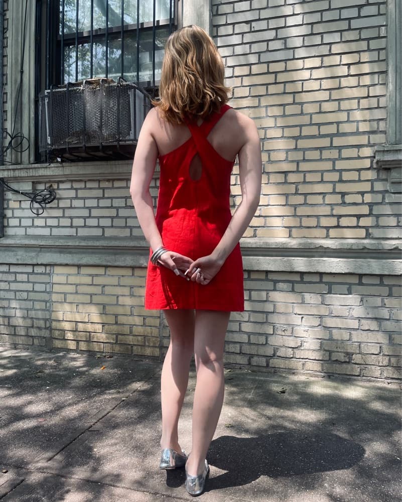 Madewell Linen Mini Dress - Image 1