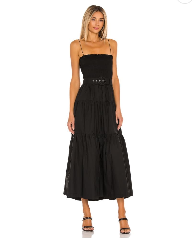 L’academie The Nour Midi Dress in Black  - Image 1