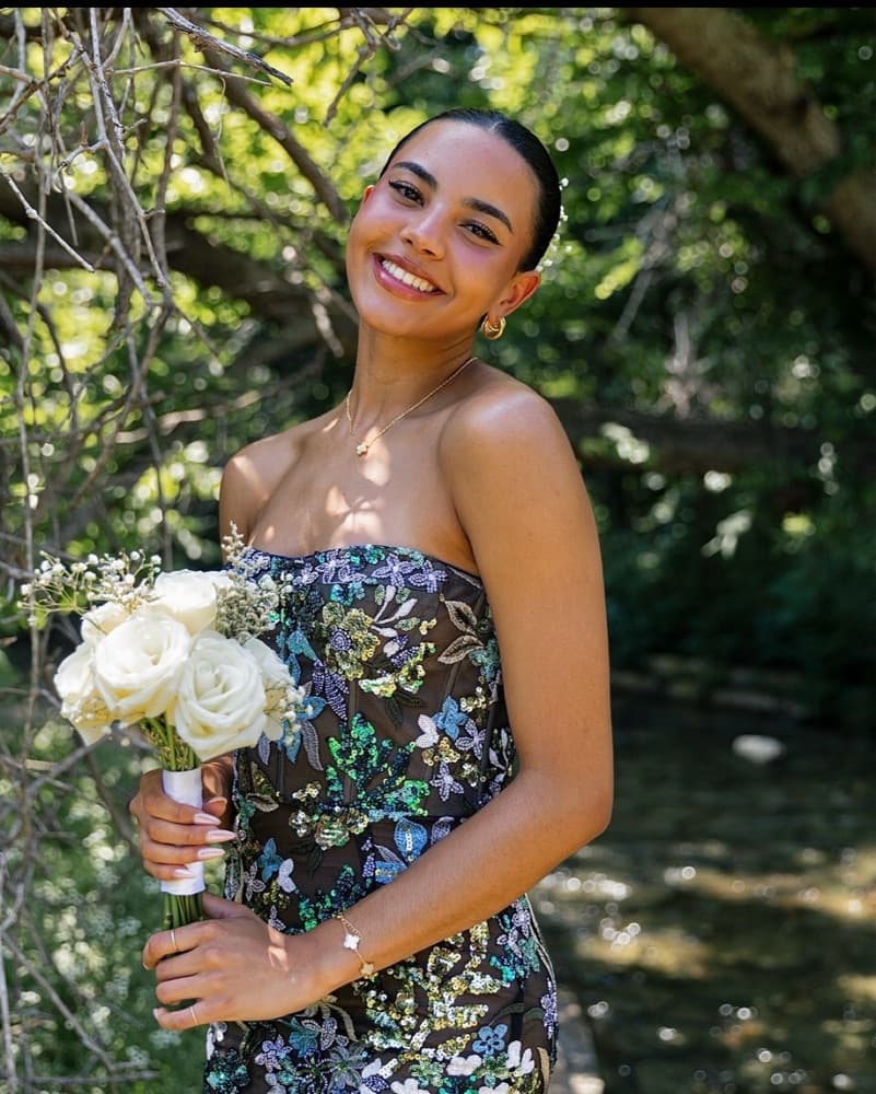 Bronx and Banco Floral Sequin Maxi Dress - Image 1