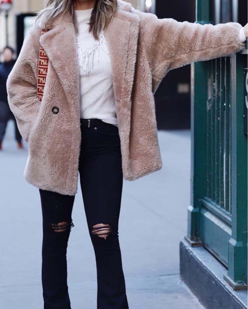 Real Shearling Custom Teddy Coat - Image 1